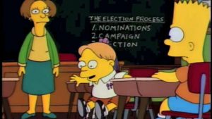 class election Simpsons cartoon